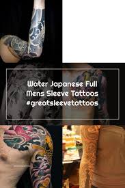 Water Japanese Full Mens Sleeve Tattoos Greatsleevetattoos In 2020 Mens Sleeve Body Suit Tattoo Sleeve Tattoos