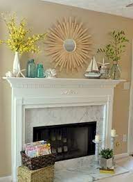 Nice 20 Inspiring Summer Decor Mantle Beach Themes Ideas Https Coachdecor Com 20 Inspiring Summer De Fireplace Mantel Decor Summer Mantel Summer Mantle Decor