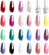 Check out our plain colour nails selection for the very best in unique or custom, handmade pieces from our shops. Buy Vishine 24 Pcs Soak Off Uv Led Gel Nail Polish Plain Range 22 Color Gel Polish No Wipe Base And Top Coat Starter Gel Nail 02 Online In Vietnam B07ttwztv6