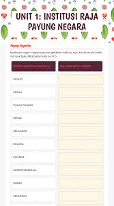 Tampuk pemerintahan pakatan harapan melakar 10 rekod baru buat malaysia. Unit 1 Institusi Raja Payung Negara Interactive Worksheet By Rajes A P Eeswaran Moe Wizer Me