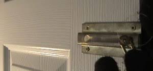 Using very light torque to the tension wrench, insert another bobby pin and scrub over the pins from inside to outside. How To Undo A Door S Chain Lock From Outside With String Yarn Or Shoelaces Cons Wonderhowto