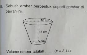 Arang adalah residu hitam berisi karbon tidak murni yang dihasilkan dengan menghilangkan kandungan air dan komponen volatil dari hewan atau tumbuhan.arang umumnya didapatkan dengan memanaskan kayu, gula, tulang, dan benda lain. Sebuah Ember Berbentuk Seperti Gambar Dibawah Ini Volume Ember Adalah Brainly Co Id