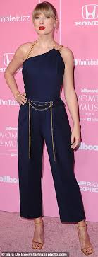 #taylor swift #tswiftedit #taylorswiftedit #tsedit #lover era #taylor swift folklore #folklore era #evermore era #the man music video #willow music video #cardigan taylor swift #golden globes 2020 #taylor swift 2020 #miss americana #miss americana documentary #long pond studio. Taylor Swift Stuns In Navy Jumpsuit As She Is Leads Stars On Red Carpet At Billboard Women In Music Daily Mail Online