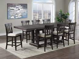 A leaf expands the table surface to offer extra dining space when needed. Steve Silver Napa 390450028 Contemporary 9 Piece Counter Height Dining Set With Leaves Sam Levitz Furniture Dining 7 Or More Piece Sets