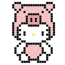 Hello Kitty En Perles Hama Le Retour En 2020 Motifs Perler Perles Hama Perles Hama Kawaii