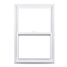 american craftsman 31 375 in x 51 25 in 50 series single hung white vinyl window with nailing flange