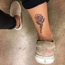 From The Ground Up Tattoos Leg Tattoos Rose Tattoo On Back