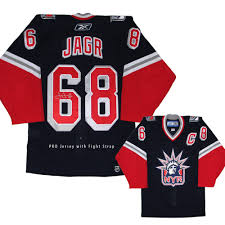 He won two stanley cup championships with the pittsburgh. Jaromir Jagr Signed New York Rangers Pro Blue Rbk Jersey Nhl Auctions