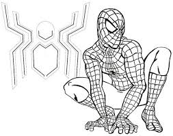 Spider Man Far From Home Coloring Page For Fans Coloring Pages Spiderman Marvel Coloring