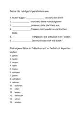 Kostenlose übungen und arbeitsblätter für englisch in der 5. Befehle Englisch Ubungen