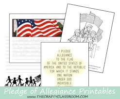 Posters of the official united states pledge of allegiance, in english and spanish language versions. Free Pledge Of Allegiance Printables
