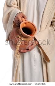 Image result for images jesus pours water into cup