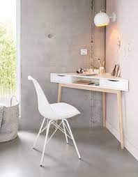 Trop Malin Et Gain De Place Pour Le Petit Espace Et Chambre Le Bureau D Angle A Placer Dans Un Coin S White Desk Bedroom Desks For Small Spaces Diy Corner Desk