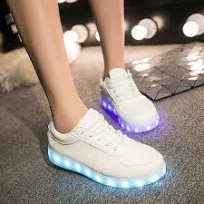 Unisex Cool Led Light Lace Up Luminous Flat Sneaker Shoes Shoes Flats Sneakers Light Up Shoes Led Shoes