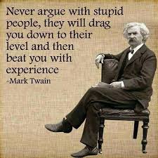 Don T Waste Your Time Arguing With Foolish People One Sentence Quotes Mark Twain Quotes Wisdom Quotes