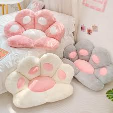 Plush Cat Paw Pillow