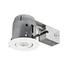 Globe Electric Recessed White Standard Remodel And New Construction Recessed Light Kit Fits Opening 5 In In The Recessed Light Kits Department At Lowes Com