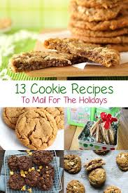 13 Cookie Recipes To Mail For The Holidays Cookie Recipes Cookies Recipes Christmas Christmas Food Treats