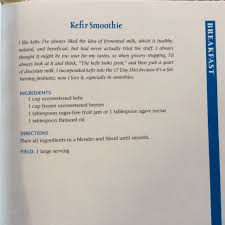 Kefir Smoothie Dr Mike Moreno 17 Day Diet Kefir Smoothies 17 Day Diet 17 Day