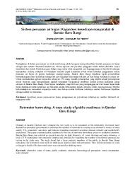 Krejcie, r.v., & morgan, d.w., (1970). Sistem Penuaian Air Hujan Kajian Kes Kesediaan Masyarakat Dibandar Baru Bangi