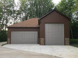 Garage ceiling ft 9' main ceiling ft 9' dimension depth 76' width 75' height 20' tall garage set back and roofline. Rv Garage Plans Craftsman Style Rv Garage Plan 024g 0014 At Thegarageplanshop Com