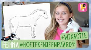 Hoe Teken Je Een Paard Winactie Fenna Pennytv Youtube