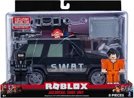 Roblox Action Collection Jailbreak Swat Unit Vehicle Includes Exclusive Virtual Item Roblox Swat Bank Robbery