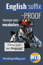 Learn How To Use The English Suffix Proof English Vocabulary English Language Learning Vocabulary