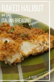 Baked Halibut With Bread Crumbs And Italian Seasoning Recipe Halibut Recipes Fish Recipes Healthy Halibut Recipes Baked