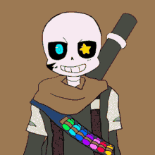 Unique ink sans stickers featuring millions of original designs created and sold by independent artists. Ink Sans Undertale Gif Inksans Sans Undertale Discover Share Gifs