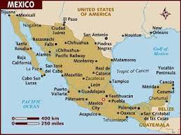 Así llegan guadalajara y monterrey. Mexico Mapa De Mexico Monterrey Mexico Mahahual