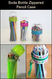 Make A Cute Pencil Case Out Of Your Empty Plastic Soda Bottles Pencil Case Crafts Diy Pencil Case Soda Bottle Crafts