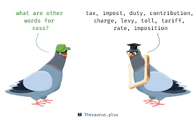 The cess is levied in two parts, the first being the primary education cess and the second being the secondary and higher education cess. 25 Cess Synonyms Similar Words For Cess