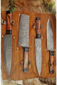 Chef Knives Set Made Of Damascus Steel Are Purely Handmade Design For Cooking And Photography Most Of Professional French C Knife Set Kitchen Knife Chef Knife