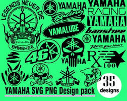 Yahama SVG PNG 35 Design Pack Motocross Valentino Rossi Moto DP The Doc  Dakar Banshee mx Dakar Sammlung Yamalube Yamaha Aufkleber Aufkleber