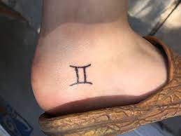 Gemini Symbol Tattoo On Foot Tattoos Gemini Symbol Tattoo Tattoo On Foot
