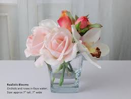 Simply drop in your vase for an everlasting spring arr. Silk Floral Arrangement Real Touch Faux Water Etsy Real Touch Flowers Faux Flowers Silk Floral Arrangements