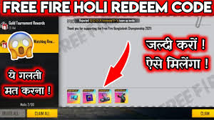 Garena free fire web series, music video & holi event details. Free Fire Redeem Code Free Fire Holi Redeem Code Free Fire Holi Music Milestone Free Reward Youtube