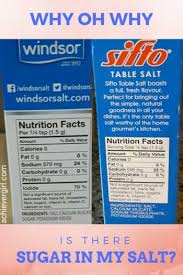 Does Your Salt Have Sugar In It After Analyzing Two Salt Companies This One Wins The Salt Wars Achievergirl Nutrition Facts How To Stay Healthy Nutrition