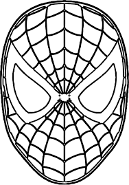 Nice Free Spider Man Mask Face Coloring Page Spiderman Coloring Avengers Coloring Pages Cartoon Coloring Pages