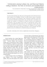 They are to be put to death; Pdf Victimization Among Lesbian Gay And Bisexual Filipino College Students The Role Of Lifestyle And Neighborhood Characteristics