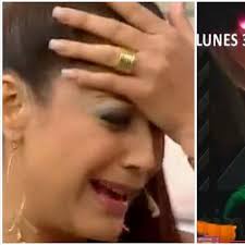 Karla Tarazona se entera en vivo que Alex Blas se besa con Daylin Curbelo