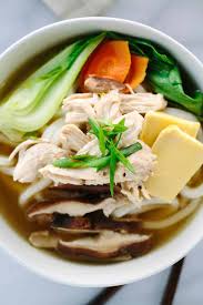 Mix soy sauce, mirin, 1 teaspoon of the sesame oil, garlic, ginger, sugar, vinegar, and chile paste in a small bowl. Chicken Udon Soup With Bok Choy Jessica Gavin
