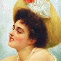 Woman with Lily (Boston Public Library) (cropped)