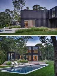 Modern shipping container homes are popular due to their versatility and affordability. This House Made From Shipping Containers Was Designed For A Family In New York