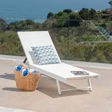 Costway 2pcs patio rattan folding lounge chair chaise adjustable white\turquoise cushion. Resin Chaise Lounge White Target