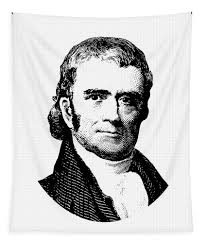 Chief Justice John Marshall Print Tapestry by War Is Hell Store