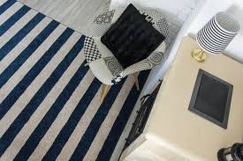 Artikel 1 96 von 127. Teppich Sketch F758 Blau Weiss Gestreift Teppiche Modern Fryz