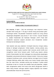 Keselamatan dan kesihatan pekerjaan (osh), yang biasanya dirujuk sebagai kesihatan dan keselamatan pekerjaan (ohs), kesihatan pekerjaan, atau keselamatan pekerjaan, ialah bidang pelbagai disiplin yang berkaitan dengan keselamatan, kesihatan, dan kebajikan orang di tempat kerja. Jkkp Perak Startseite Facebook