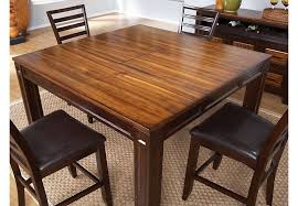 Adelson Chocolate Square Counter Height Dining Table Dining Tables Dark Wood Counter Height Dining Table Dining Table In Kitchen Counter Height Table Sets